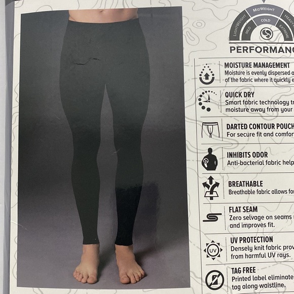 Climatesmart Baselayer pants contour pouch XXL Black - Picture 3 of 5